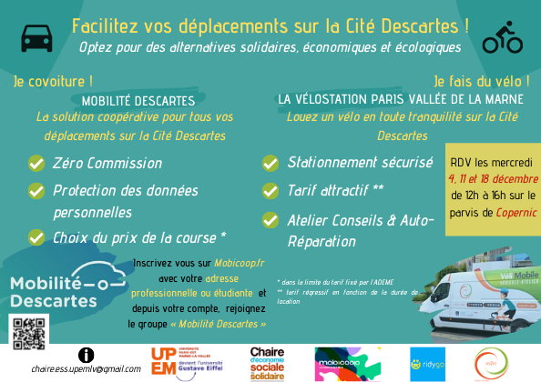 Facilitez vos déplacements sur la Cité Descartes ! - Descartes ...